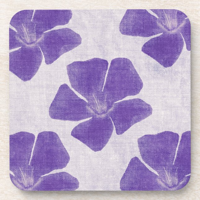 Porta-copo Portas copos de Flor Roxo (Frente)