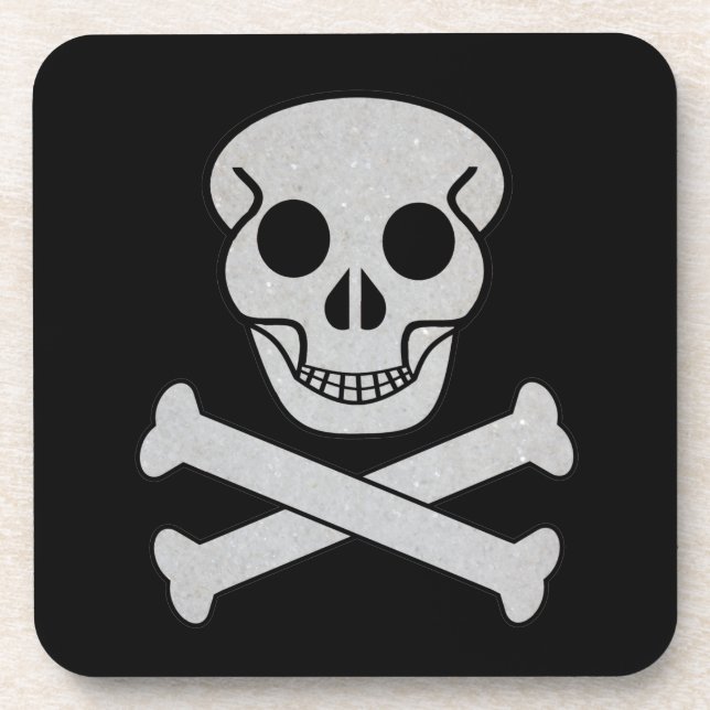 Porta-copo Portas copos de Halloween Skull e Bones (Frente)