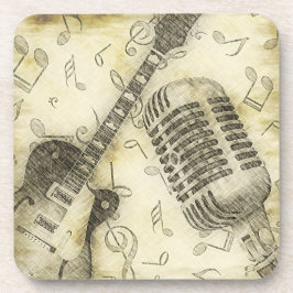 Porta-copo Portas copos de Microfone de Violão Vintage