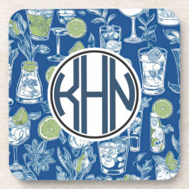 Porta-copo Portas copos de monograma de coquetéis
