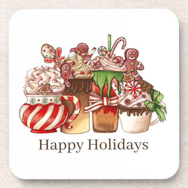 Porta-copo Portas copos de Natal (Frente)