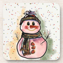 Porta-copo Portas copos de Natal Snowman