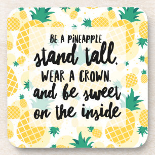 Porta-copo Portas copos de plástico de abacaxi com rolha de a