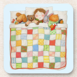Porta-copo PORTAS COPOS de plástico Duro COZY QUILT - Azul