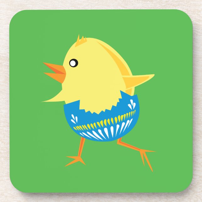 Porta-copo portas copos do Pintinho páscoa (Frente)