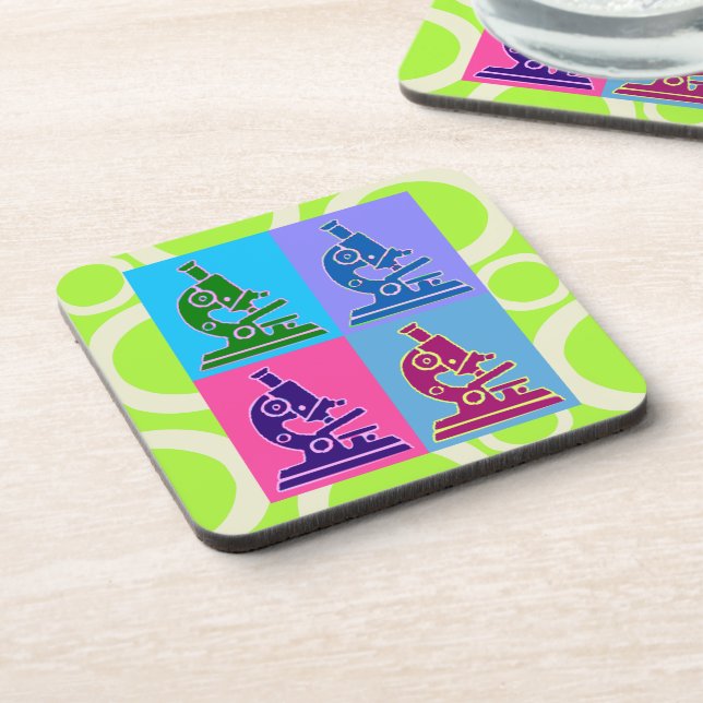 Porta-copo Portas copos do pop art do microscópio (Left Side)