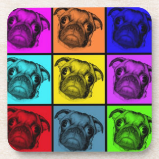 Porta-copo Portas copos do Pug do pop art