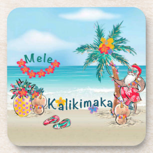Porta-copo Portas copos Hawaiian Mele Kalikimaka