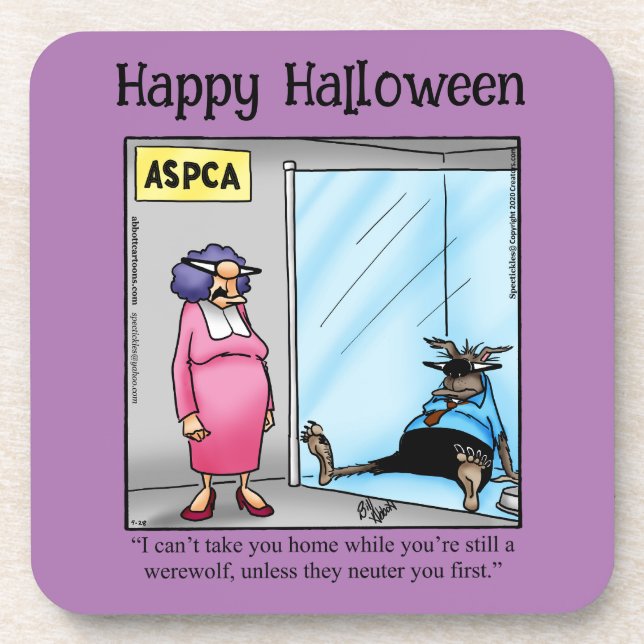 Porta-copo Portas copos Humor do Dia de as Bruxas engraçado (Frente)