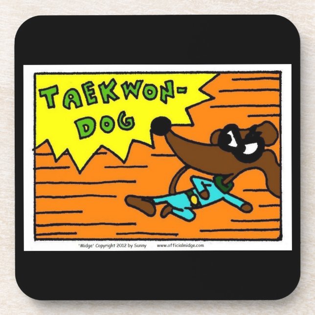 Porta-copo Portas copos Midge TAEKWON-DOG - Conjunto 6 (Frente)