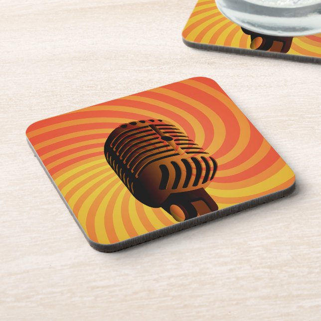 Porta-copo Portas copos personalizadas de microfone retrorref (Left Side)