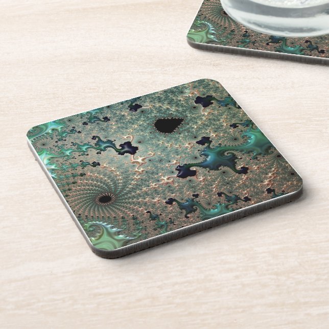 Porta-copo Portas copos plásticas Emerald e Dourada Mandelbro (Left Side)