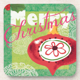 Porta-copo Portas copos retros do olhar do Feliz Natal