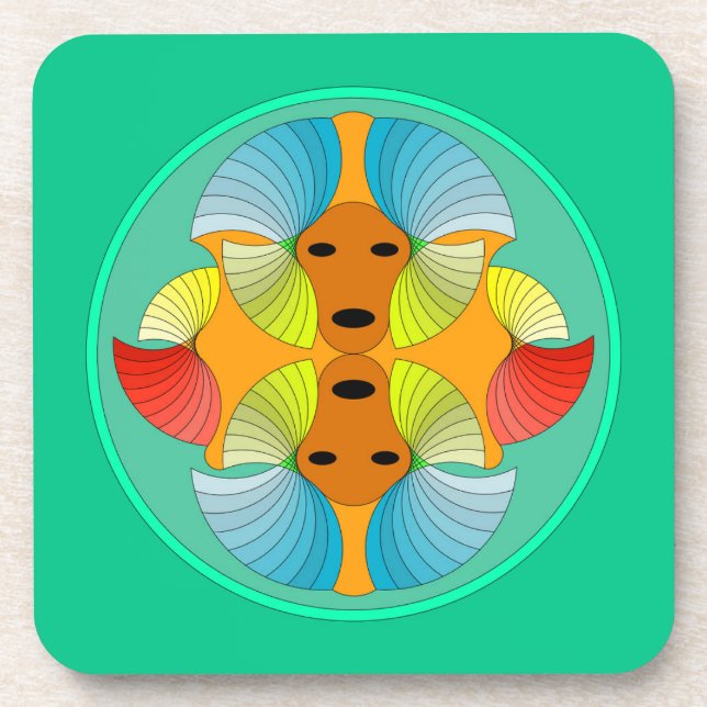 Porta-copo Portas copos Rostos Espelhados (Frente)