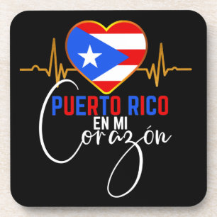 Porta-copo Porto Rico en mi Corazon Puerto Rican Pride