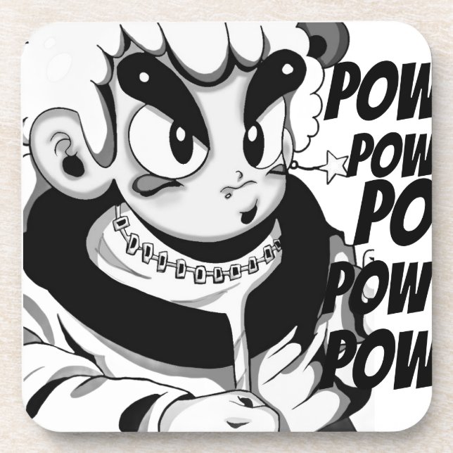 Porta-copo Posavasos de plástico duro (Frente)