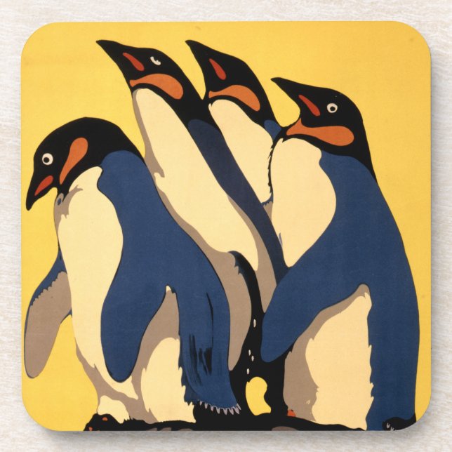 Porta-copo Poster Para O Transporte De Metrô Para O Zoológico (Frente)