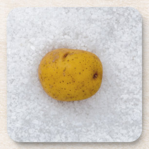 Porta-copo Potato macro as background with salt