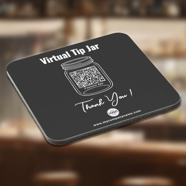 Porta-copo Pote de Gorjeta Virtual, App de Pagamento com Códi (Criador carregado)