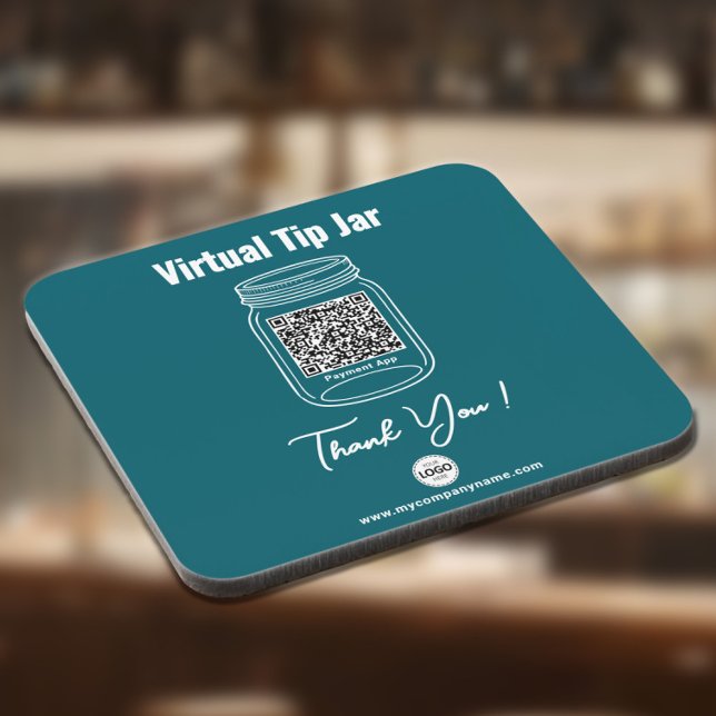 Porta-copo Pote de Gorjeta Virtual, App de Pagamento com Códi (Criador carregado)