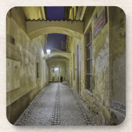Porta-copo Prague Old Town Line Night Hard Plastic Coaster