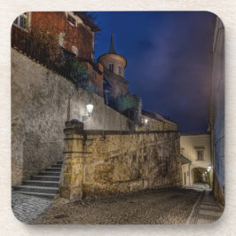 Porta-copo Prague Thunovska Street Night Hard Plastic Coaster