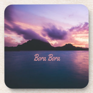 Porta-copo Praia da Ilha Bora Bora Suset