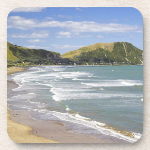 Porta-copo Praia de Makorori perto de Gisborne, Eastland, Nov
