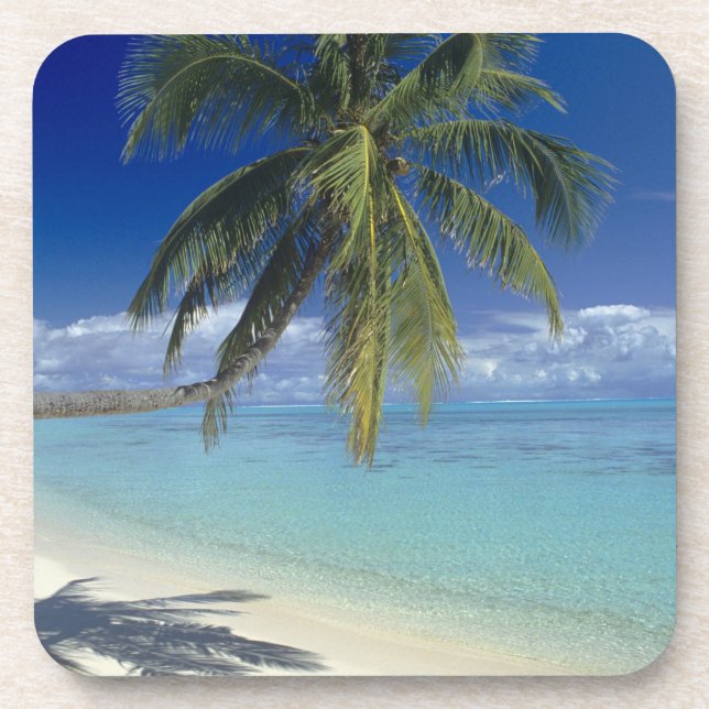 Porta-copo Praia de Matira na ilha de Bora Bora, Sociedade (Frente)