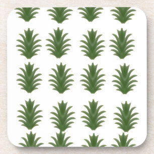 Porta-copo Prato de Papel Botânico de Folha Verde Minimalista
