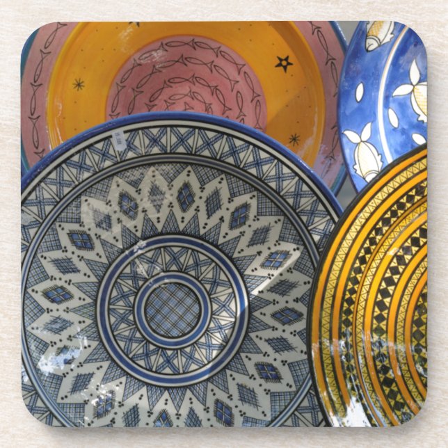 Porta-copo Pratos de Cerâmica (Frente)
