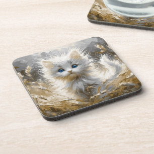 Porta-copo Precioso White Kitten