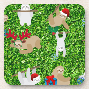 Porta-copo preguiça do xmas