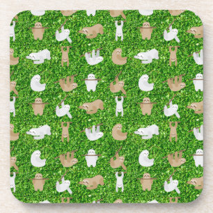 Porta-copo preguiças engraçadas