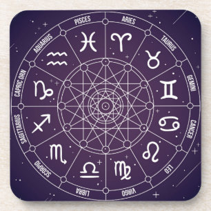 Porta-copo Presente moderno do zodíaco da roda da astrologia