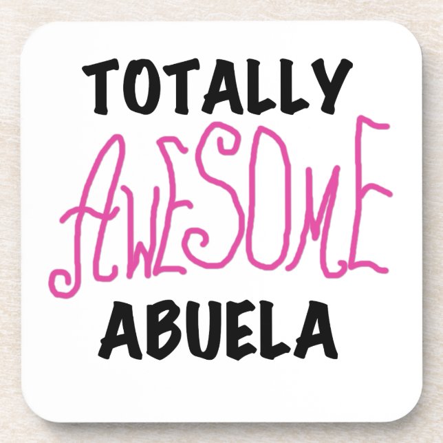 Porta-copo Presentes De Abuela Totalmente Incríveis Rosa (Frente)