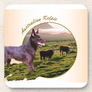 Porta-copo Presentes de arte em Kelpie australianos