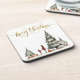 Porta-copo Presentes de Natal debaixo da árvore
