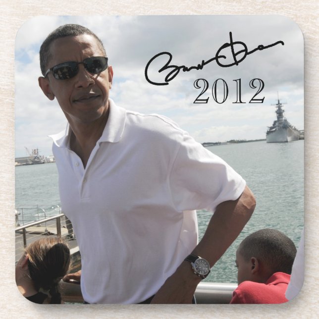 Porta-copo Presidente Barack Obama 2012 (Frente)
