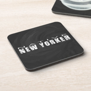 Porta-copo Preto original do New Yorker
