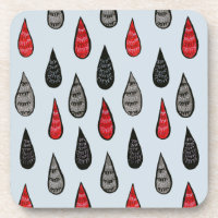 Preto vermelho estranho do teste padrão da chuva e