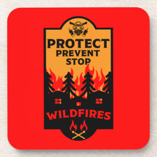 Porta-copo Prevenção contra incêndios florestais