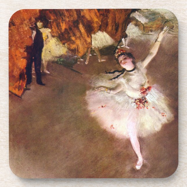 Porta-copo Prima Ballerina, Rosita Mauri por Edgar Degas (Frente)