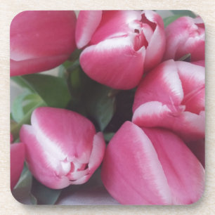 Porta-copo Primavera Floral de Tulipas Rosa, Flores