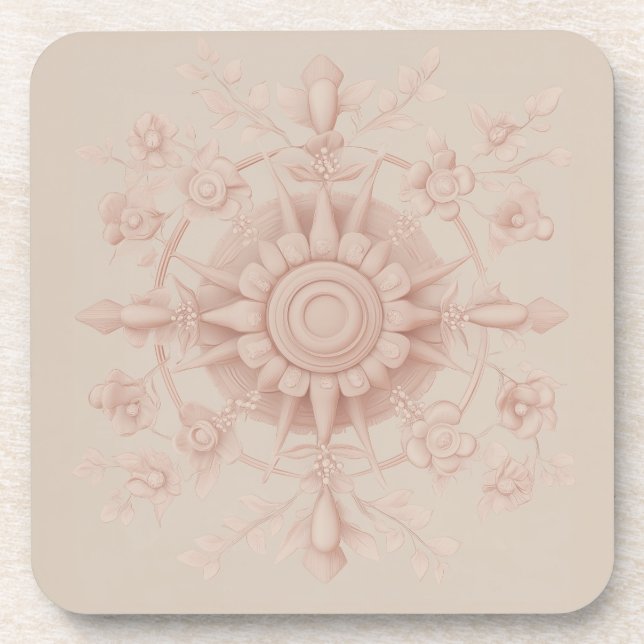 Porta-copo Primavera vitoriano, verde macio (Frente)