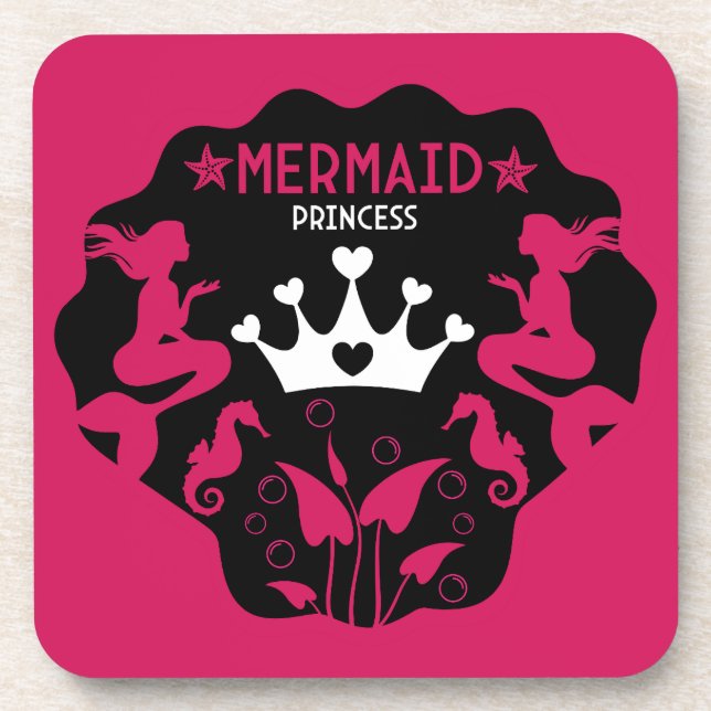 Porta-copo Princesa Sereia Menina (Frente)