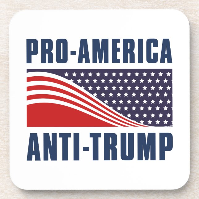 Porta-copo Pro-America Anti Trump (Frente)