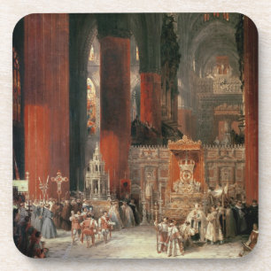 Porta-copo Procissão na catedral de Sevilha, 1833 (óleo no