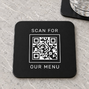 Porta-copo Procurar o nosso código QR personalizado e o logot