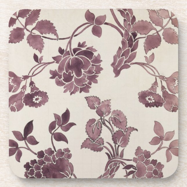 Porta-copo Projete para um damasco de seda, 1752 (lápis e w/c (Frente)